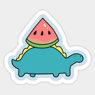 Watermelon Stegosaurus Sticker